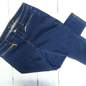 Michael Kors Skinny Jeans Zipper Ankles Size 12